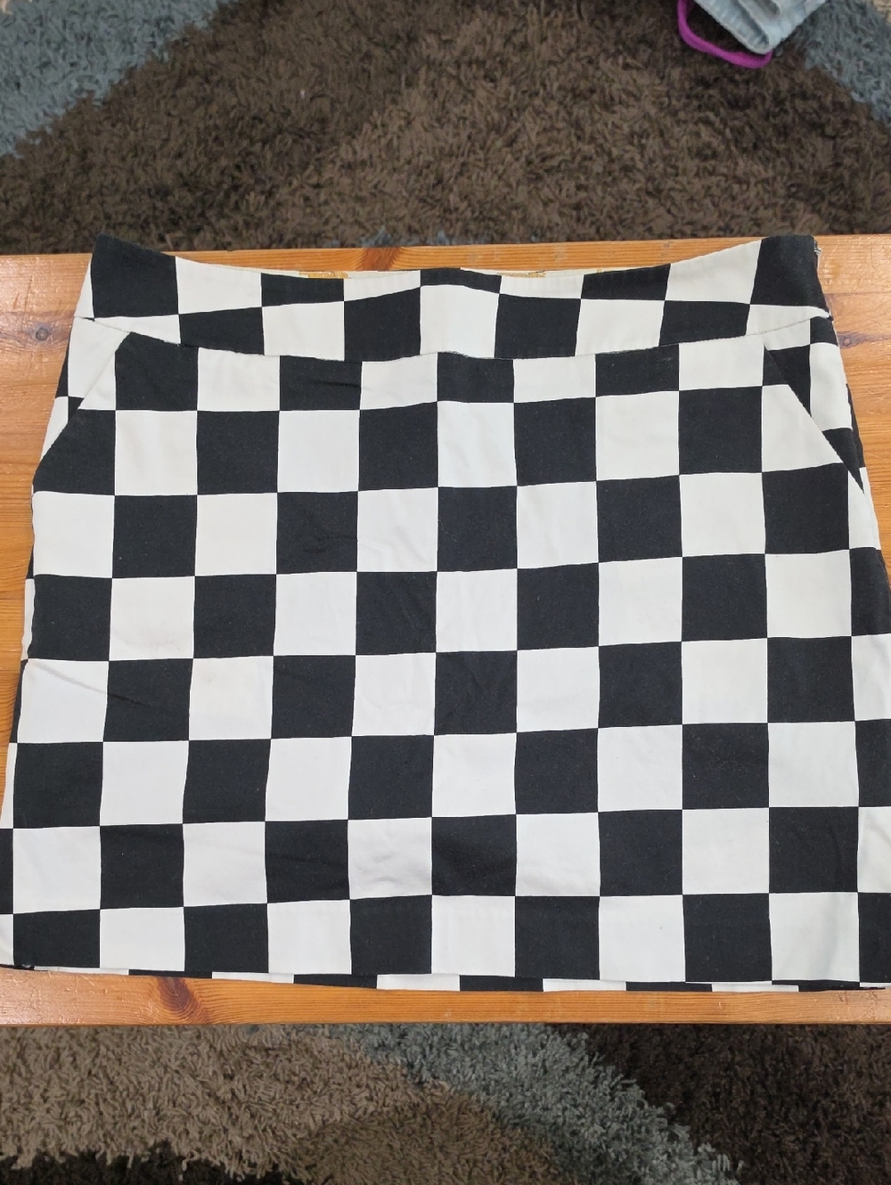 Loudmouth Black & White Checkerboard Golf Skirt/Skort